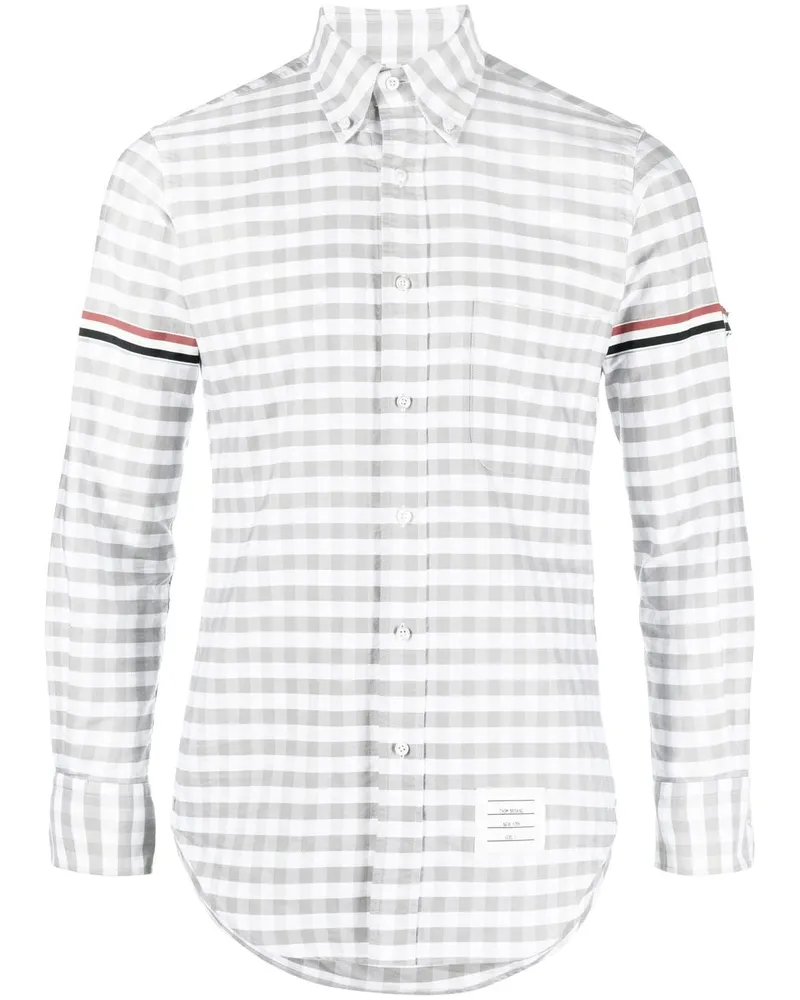 Thom Browne RWB Hemd mit Vichy-Karo Grau