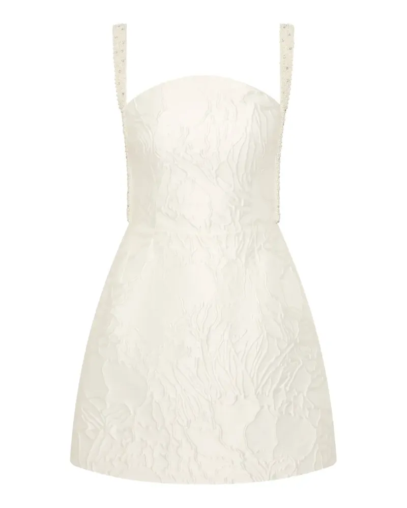 Rebecca Vallance Winslet Minikleid mit Perlen - Weiß Weiß