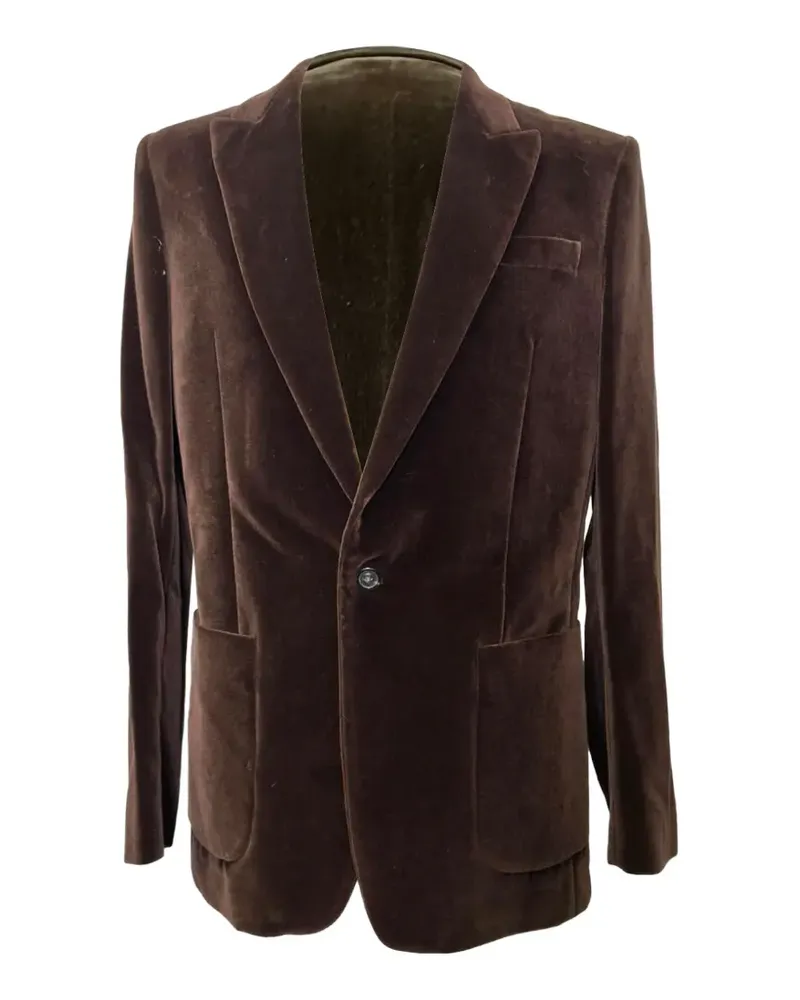 Maison Margiela velvet blazer - Braun Braun