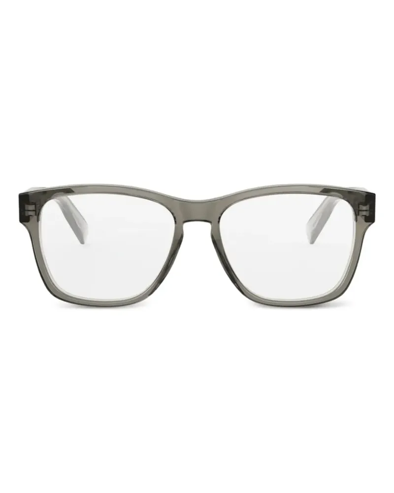 Bulgari Tubogas Brille mit eckigem Gestell - Grau Grau