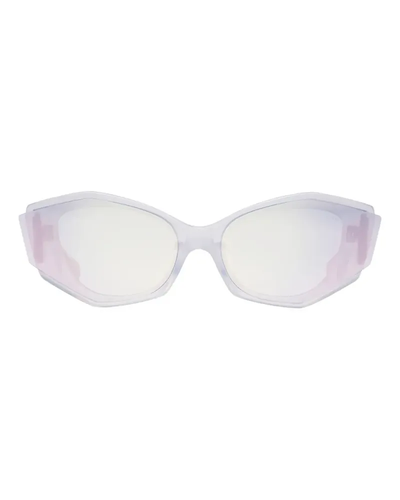 DITA Aloure Sonnenbrille mit geometrischen Gestell - Grau Grau
