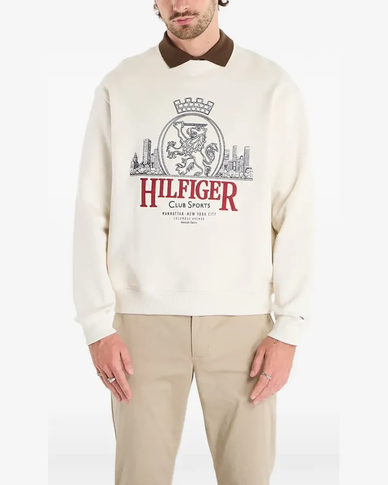 Tommy Hilfiger embroidery sweatshirt - Nude Nude