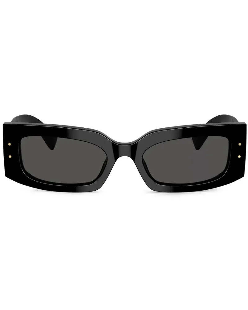 Dolce & Gabbana Sonnenbrille mit eckigem Gestell - Schwarz Schwarz
