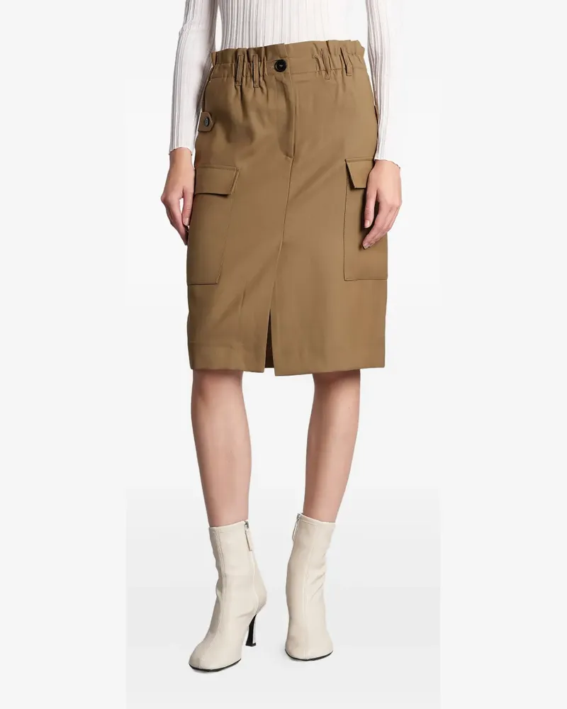 IRO Carrie pocket midi skirt - Braun Braun