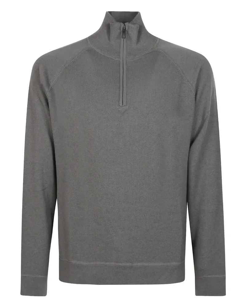 Paolo Pecora Milano Pullover mit Reißverschluss - Grau Grau