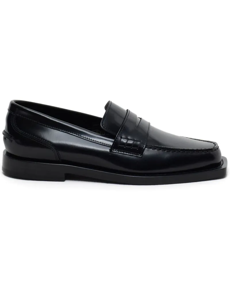 Closed Loafer mit eckiger Kappe - Schwarz Schwarz