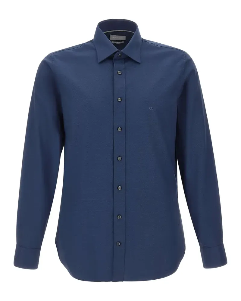 Michael Kors Schmales Hemd - Blau Blau