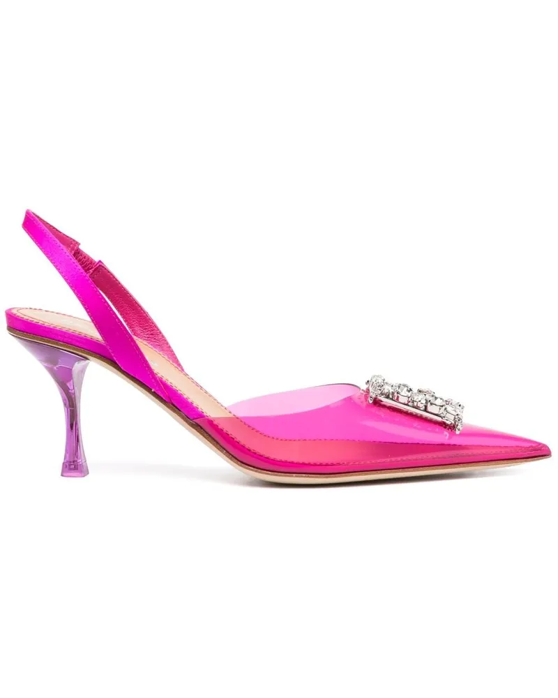 Dsquared2 Slingback-Pumps mit Logo 80mm Rosa