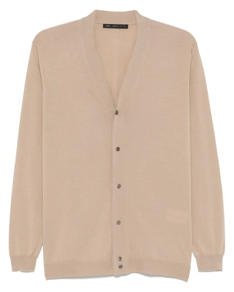 Low Brand Cardigan aus Merinowolle - Nude Nude