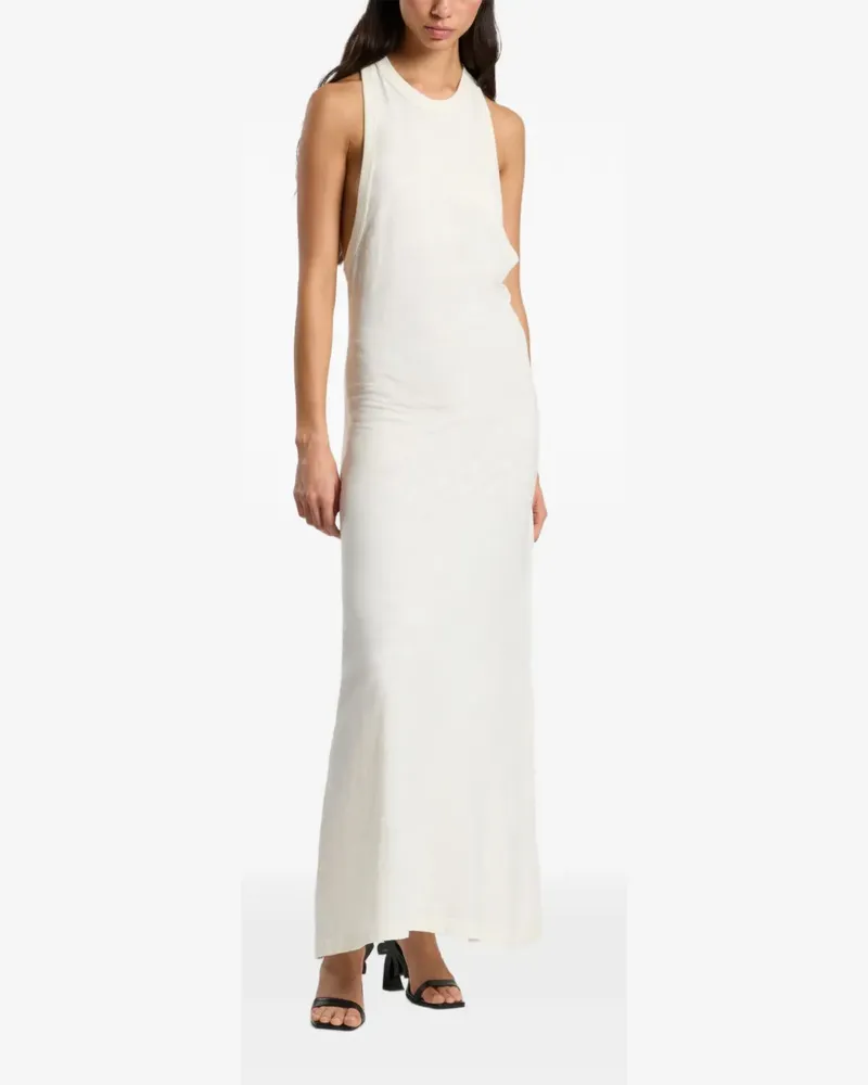 Palm Angels Maxikleid mit Logo - Nude Nude