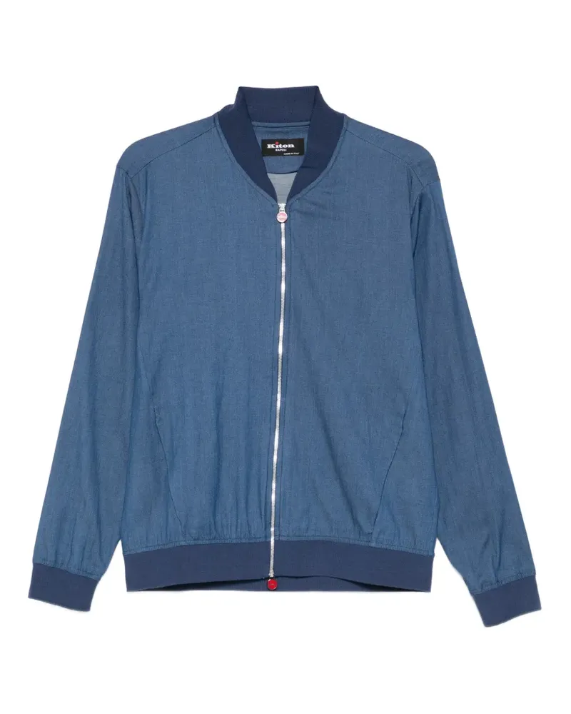 Kiton zip bomber jacket - Blau Blau