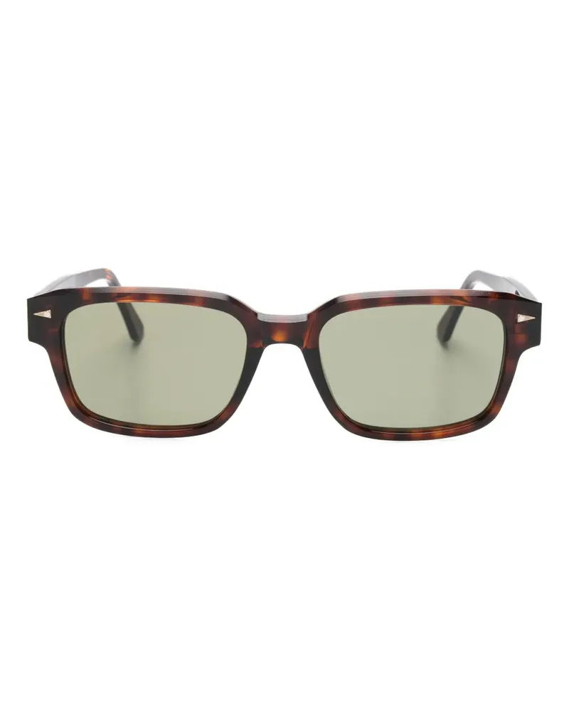 AHLEM Beaux-Arts Sonnenbrille mit eckigem Gestell - Braun Braun