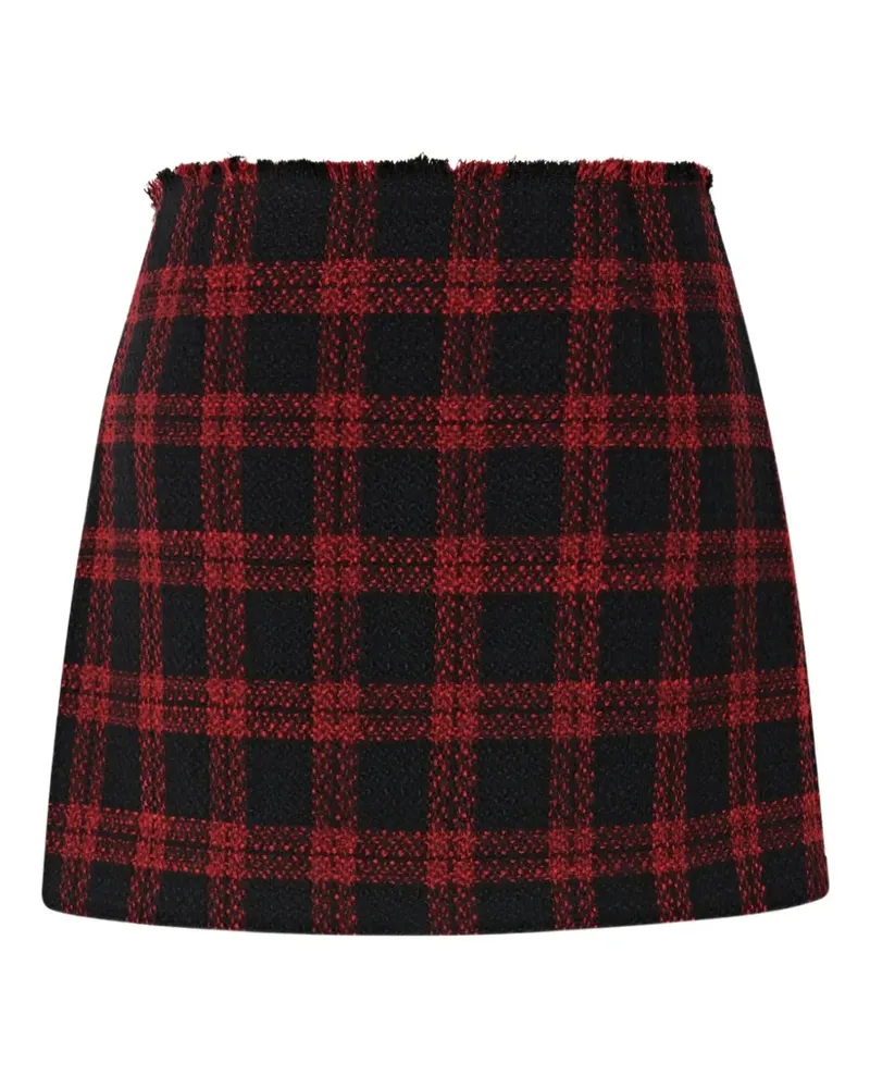 Pinko check buckle-fastening midi skirt - Schwarz Schwarz