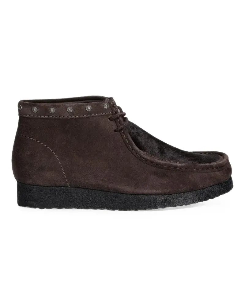 Clarks Wallabee Schnürstiefel mit Nieten - Braun Braun
