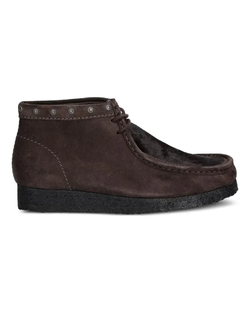 Clarks Wallabee Schnürstiefel mit Nieten - Braun Braun