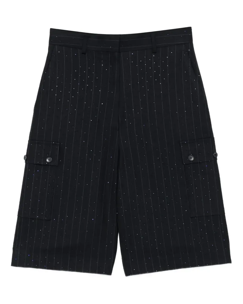 Sandro Klassische Shorts mit Nadelstreifen - Blau Blau