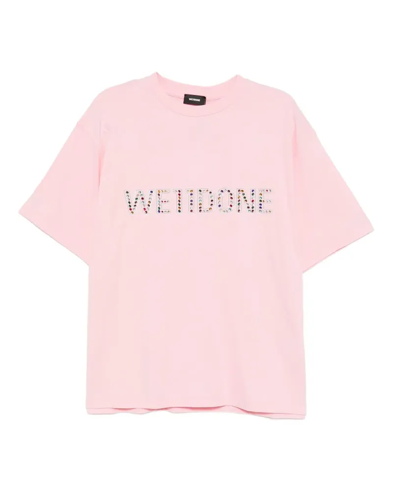 WE 11 DONE T-Shirt mit Logo-Print - Rosa Rosa
