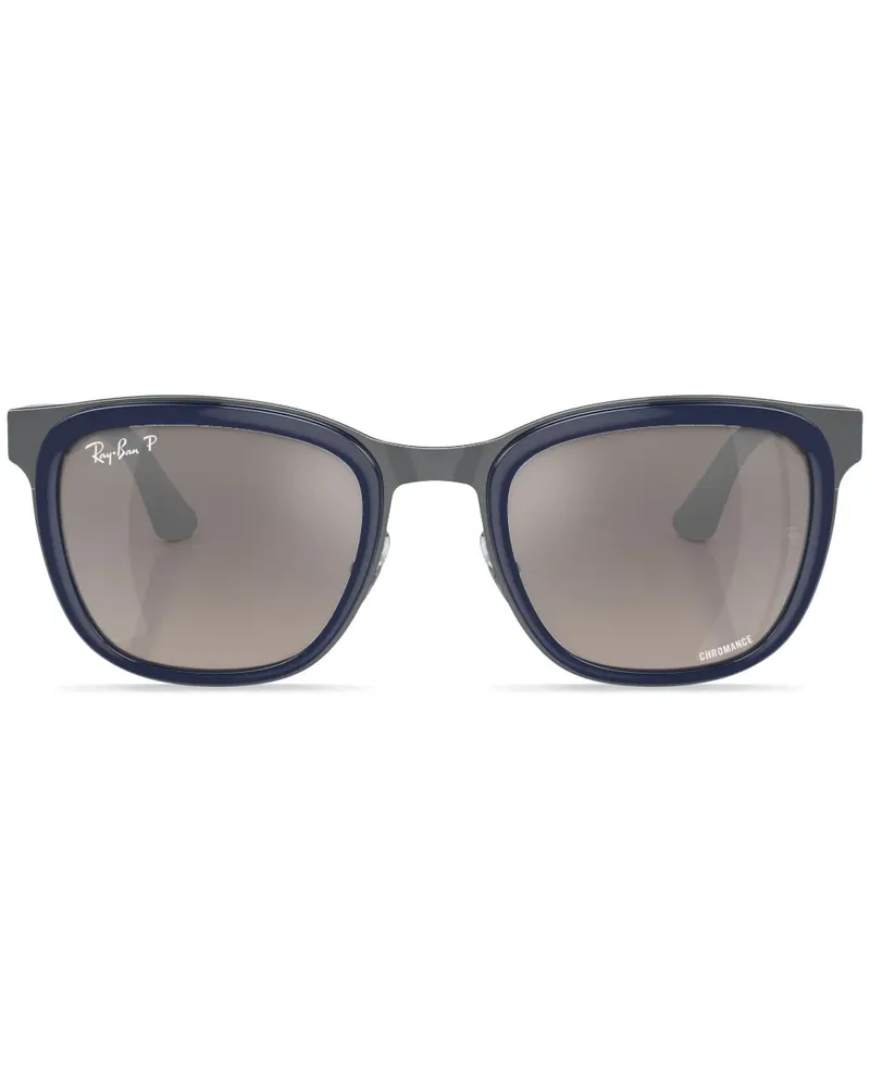 Ray Ban Clyde Sonnenbrille mit rundem Gestell - Blau Blau