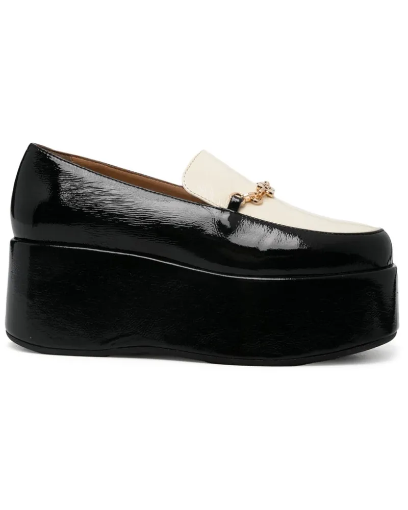 Ganni Loafer mit Plateau 70mm - Schwarz Schwarz