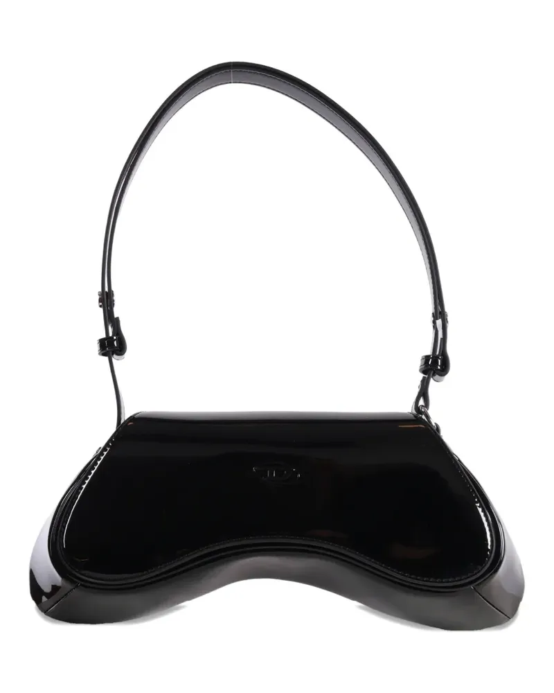 Diesel glossy shoulder bag - Schwarz Schwarz