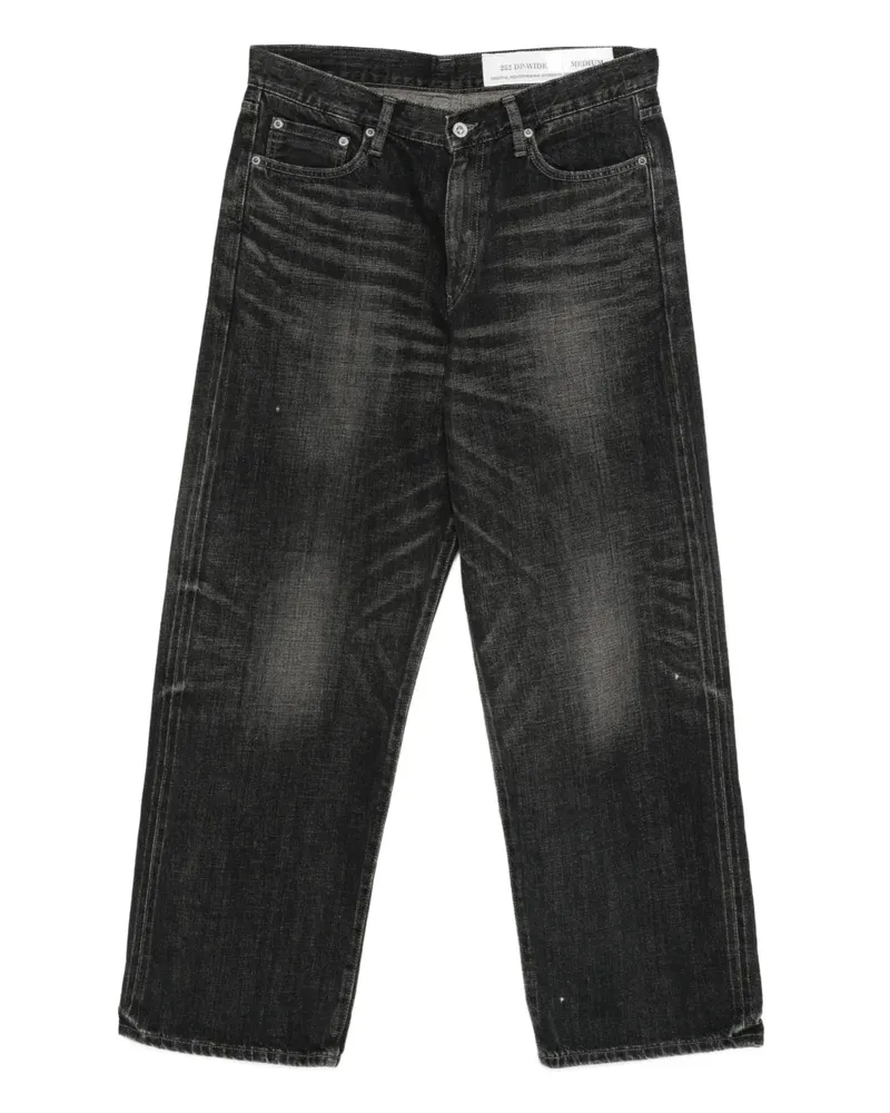 Neighborhood Jeans mit Gürtelschlaufe - Schwarz Schwarz