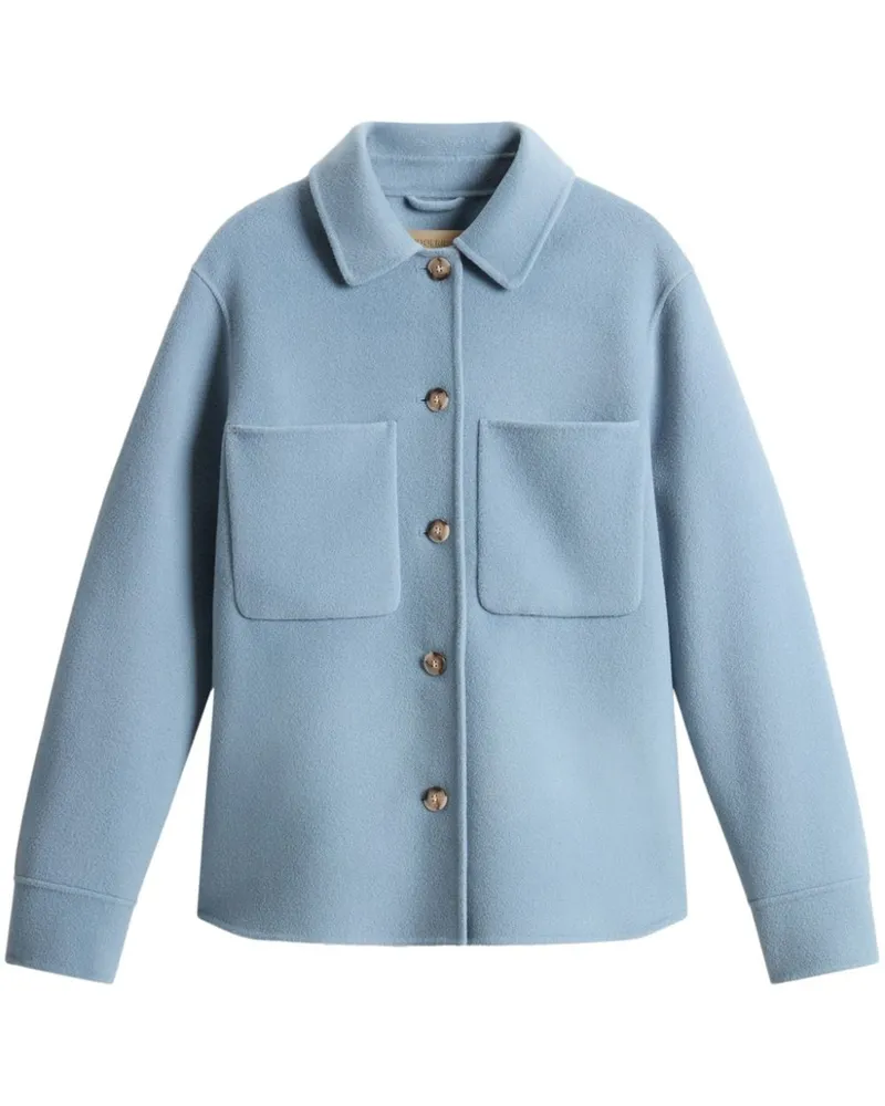 Woolrich Wollhemd mit Knöpfen - Blau Blau