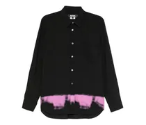 spray-paint effect shirt - Schwarz