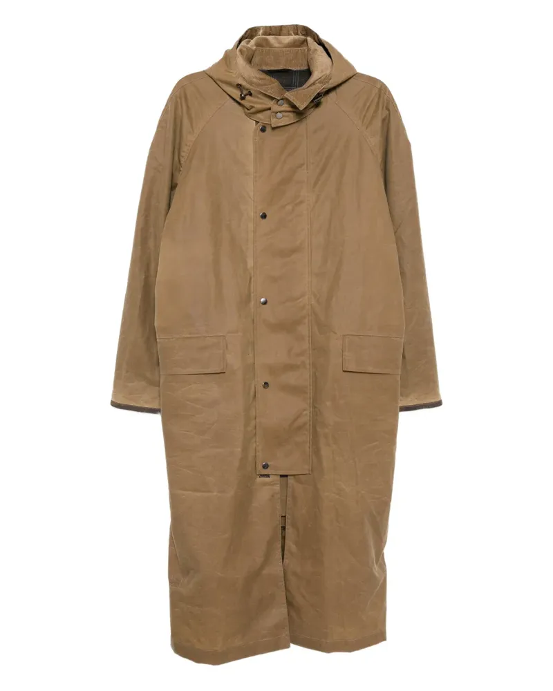 N.Peal hooded wax riding coat - Braun Braun