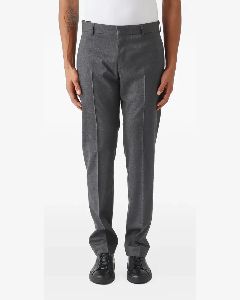 PT TORINO Epsilon pressed-crease tailored trousers - Grau Grau