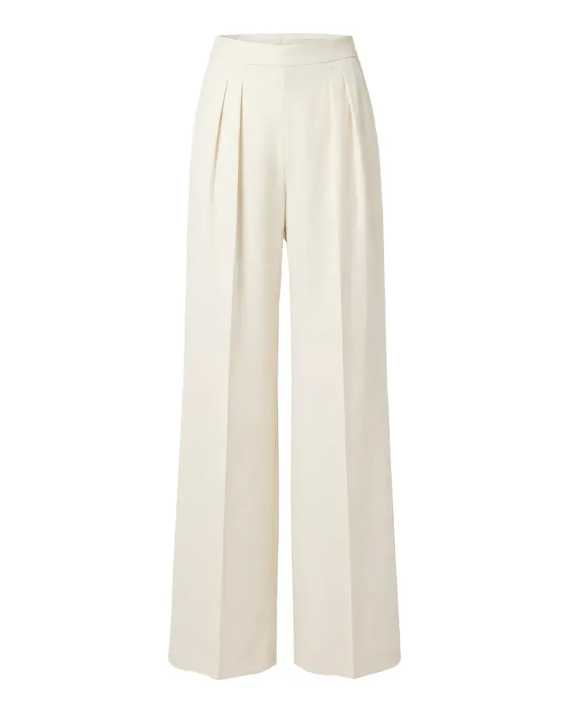 Saiid Kobeisy pleated wide-leg trousers - Nude Nude