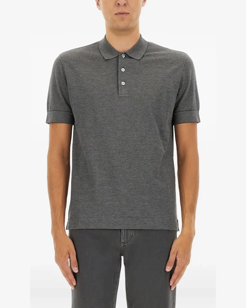Ermenegildo Zegna buttoned polo shirt - Grau Grau