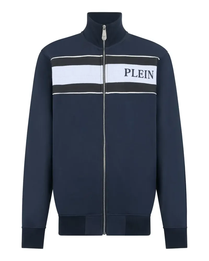Philipp Plein Sportjacke mit Logo-Print - Blau Blau