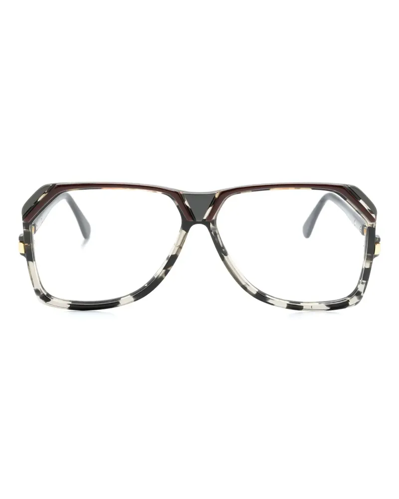 CAZAL 186 Brille mit geometrischem Gestell - Schwarz Schwarz