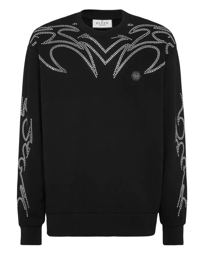 Philipp Plein Sweatshirt mit Nieten - Schwarz Schwarz