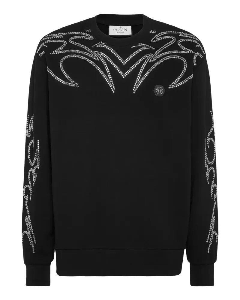Philipp Plein Sweatshirt mit Nieten - Schwarz Schwarz