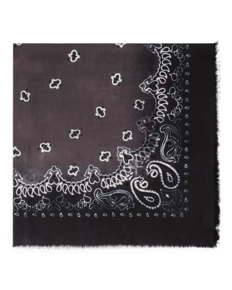 Destin Jil Hand paisley scarf - Schwarz Schwarz