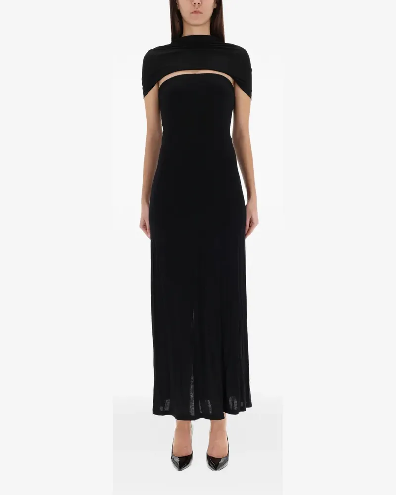 Helmut Lang cut-out maxi dress - Schwarz Schwarz