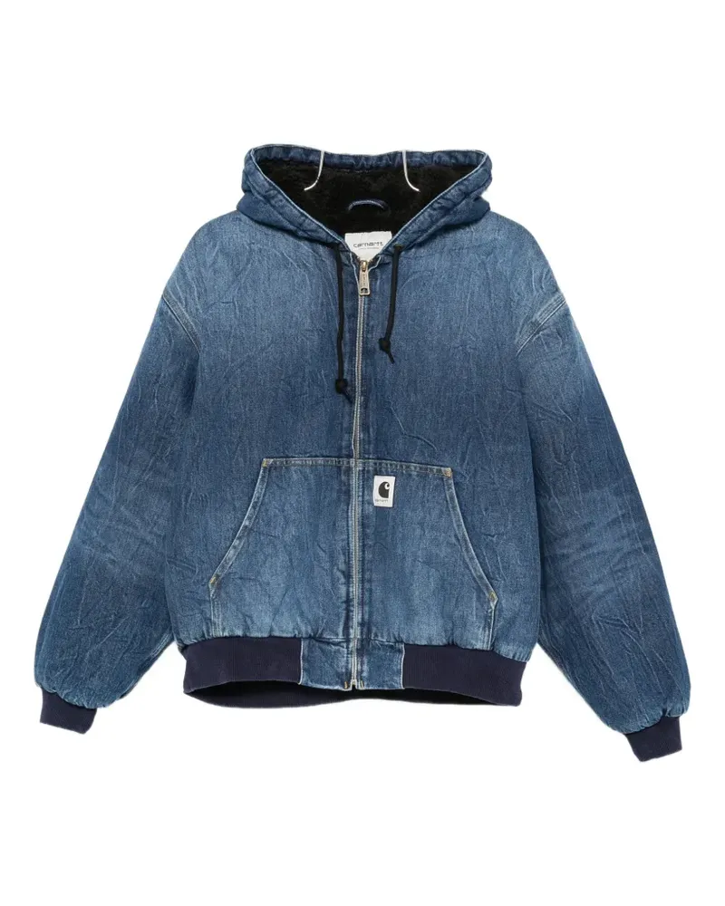 Carhartt WIP W' OG hooded zip-up denim jacket - Blau Blau