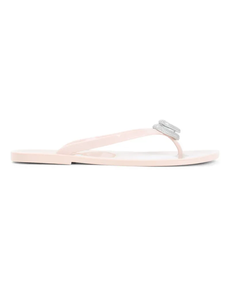 Mach & Mach crystal-heart sandals - Rosa Rosa