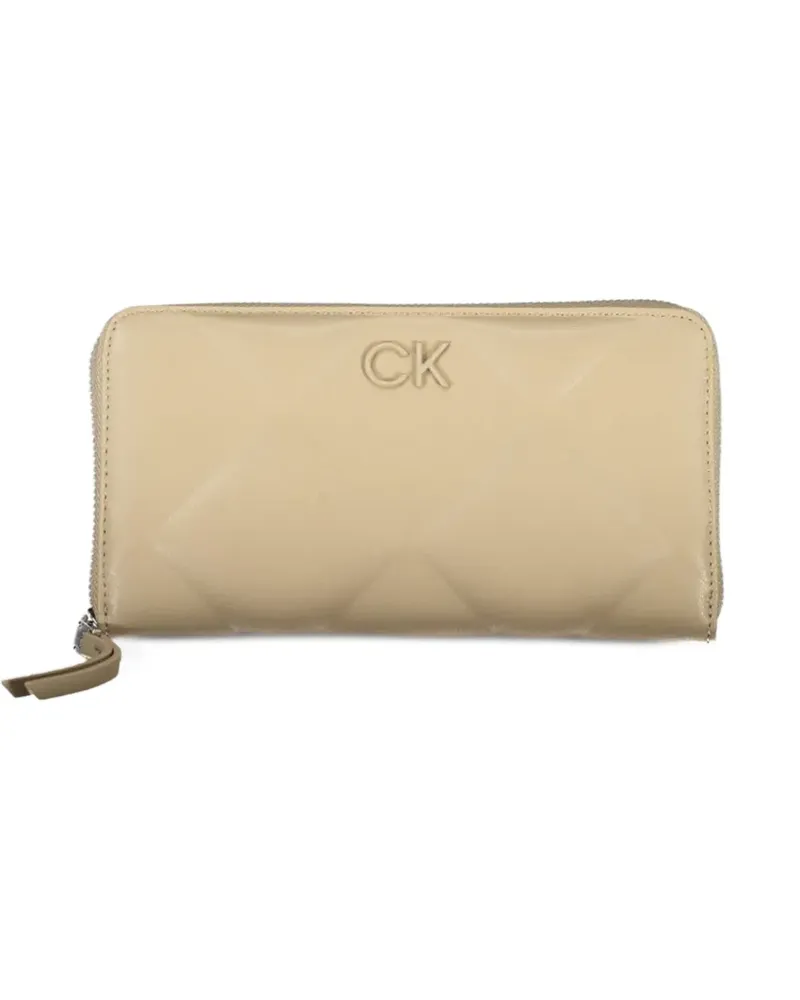 Calvin Klein quilted zip-around wallet - Nude Nude