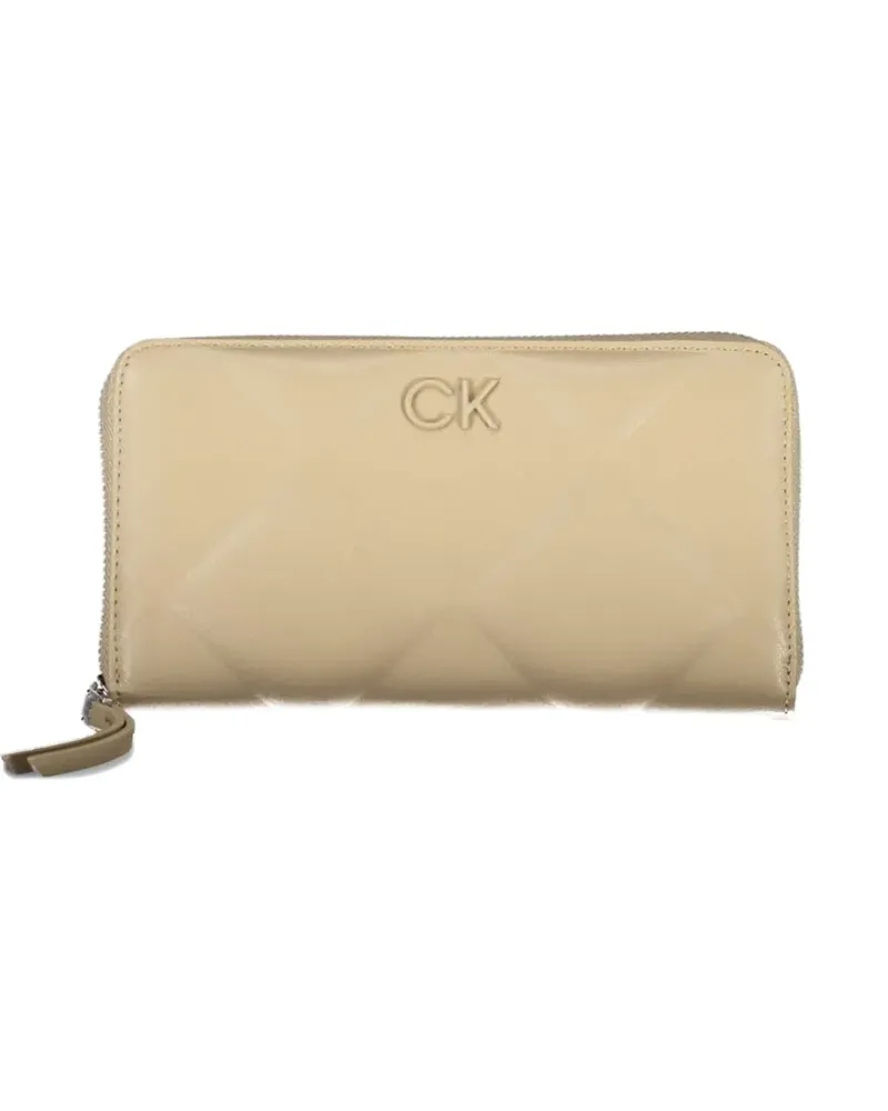 Calvin Klein quilted zip-around wallet - Nude Nude