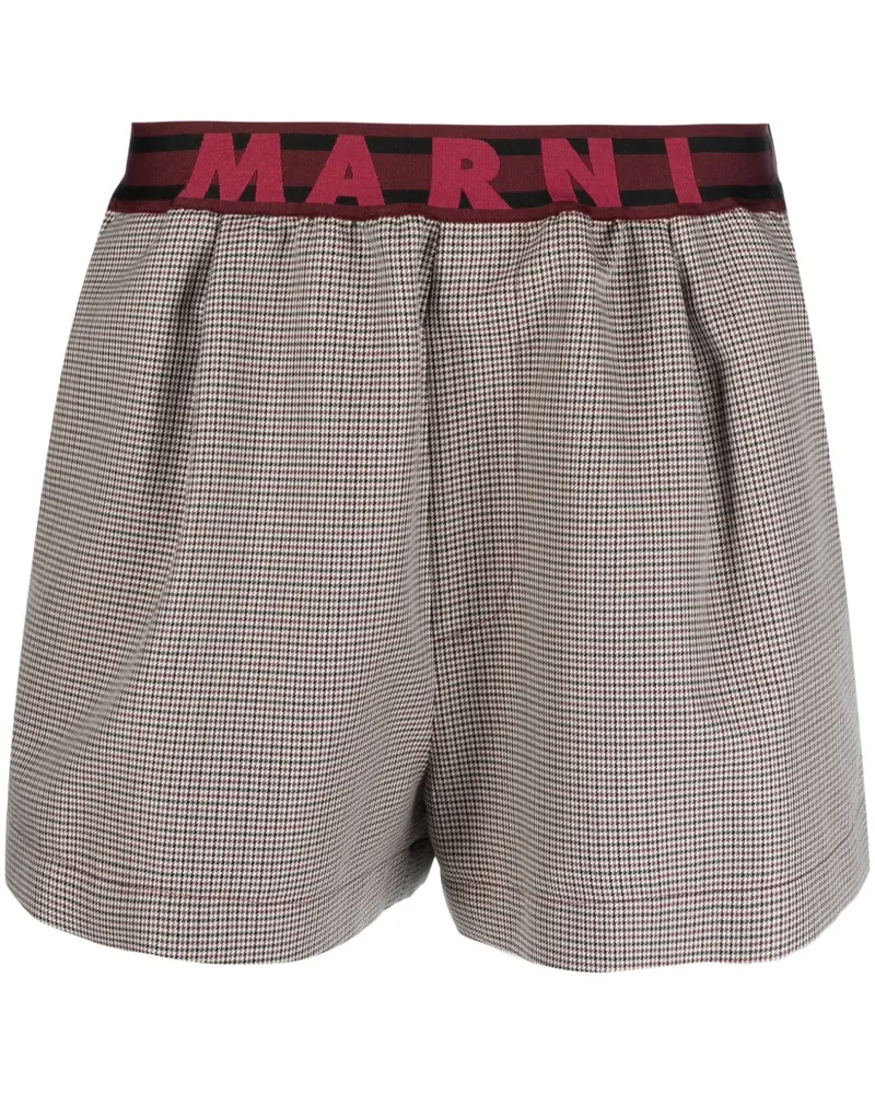 Marni Shorts mit Logo - Nude Nude