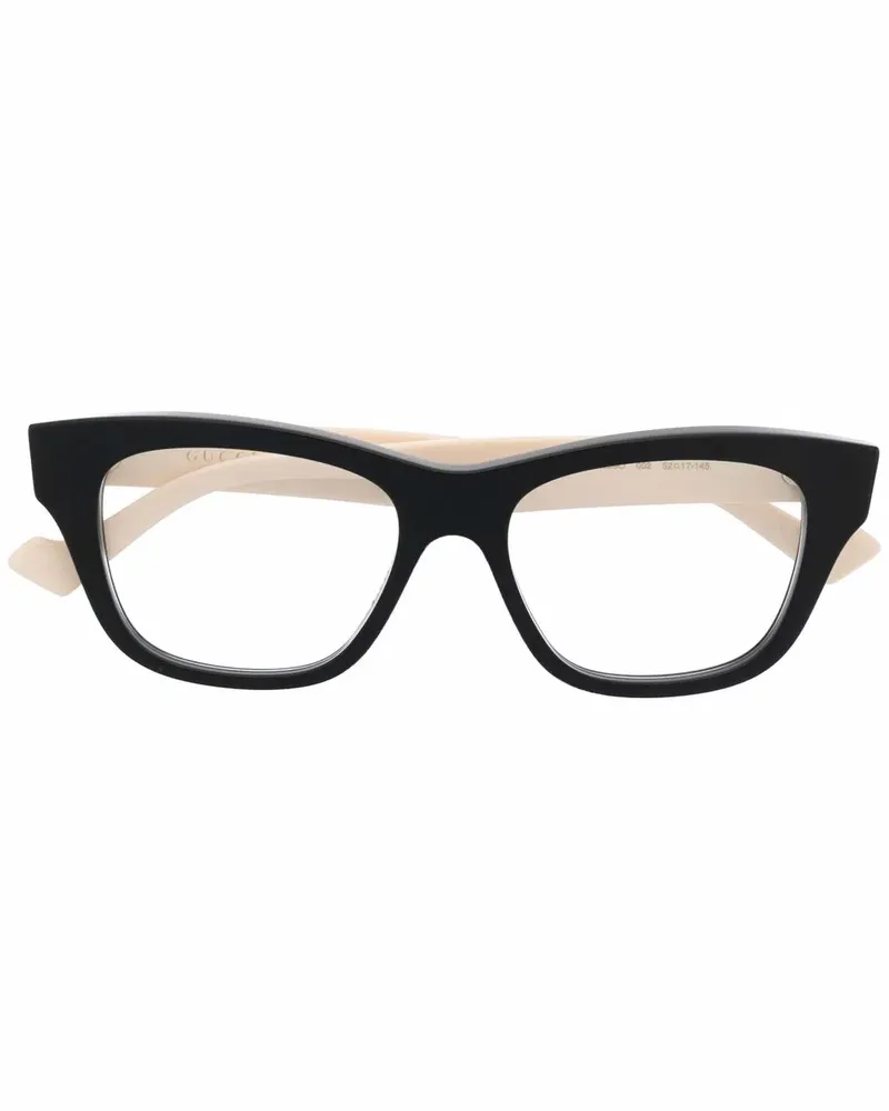 Gucci Brille im Cat-Eye-Design - Schwarz Schwarz