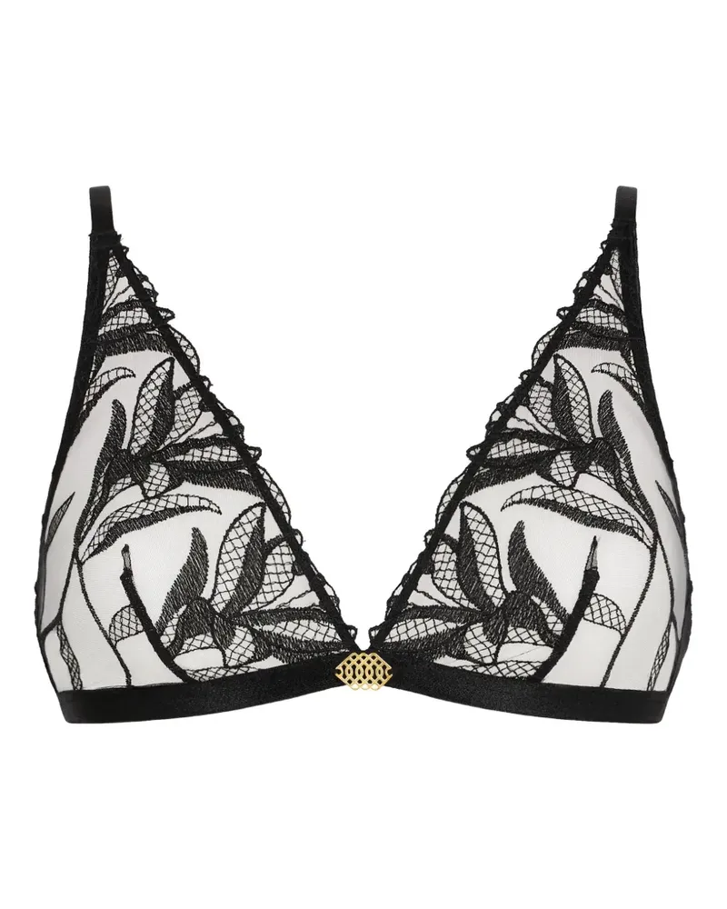 Aubade Bestickter Sweet Euphoria Triangel-BH - Schwarz Schwarz