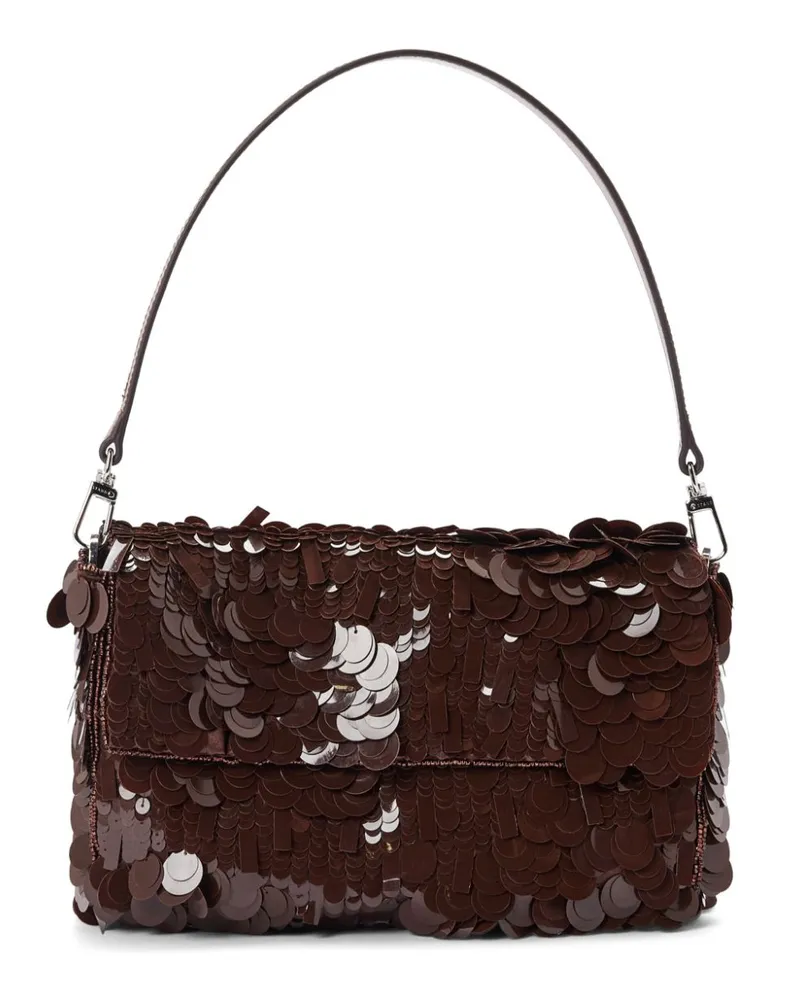 STAUD Timmy Schultertasche - Braun Braun