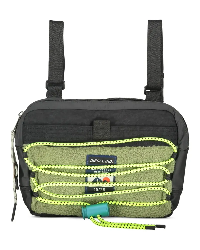 Diesel Rucksack mit Zierkordeln - Schwarz Schwarz