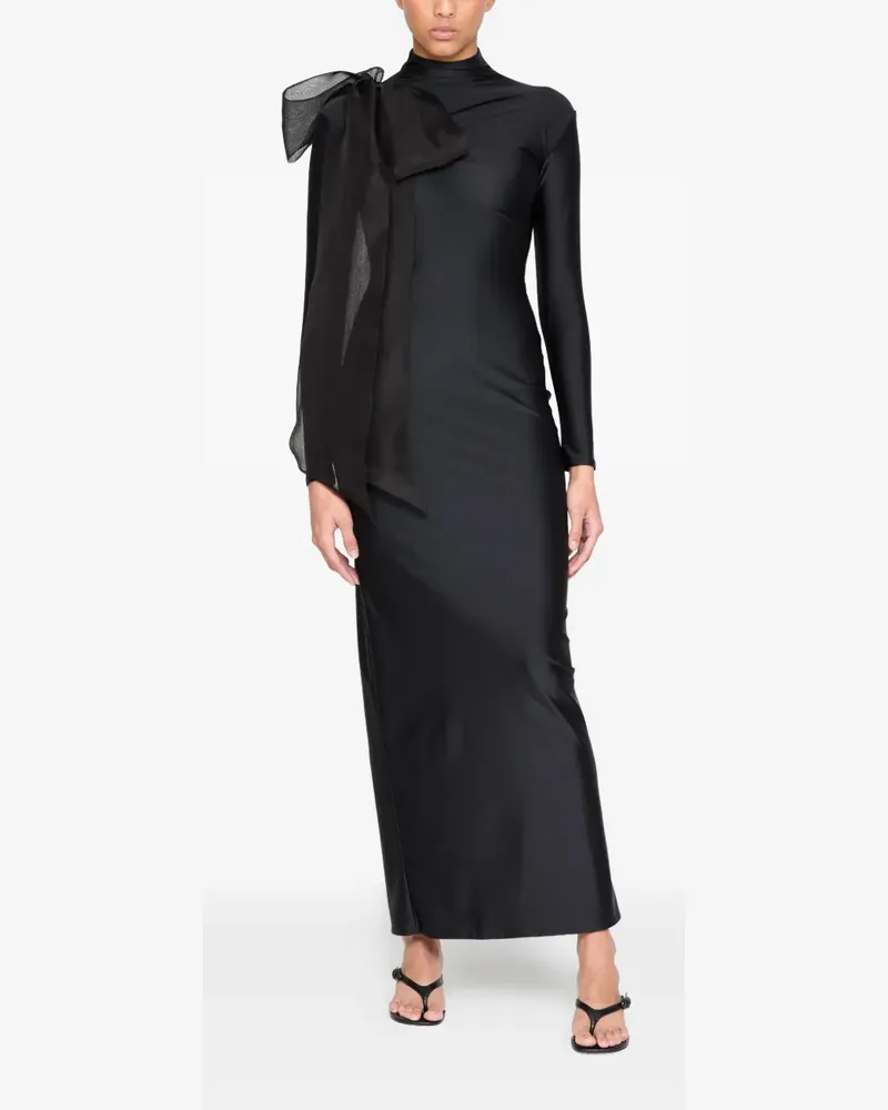 ATU Body Couture Drapiertes Maxikleid - Schwarz Schwarz