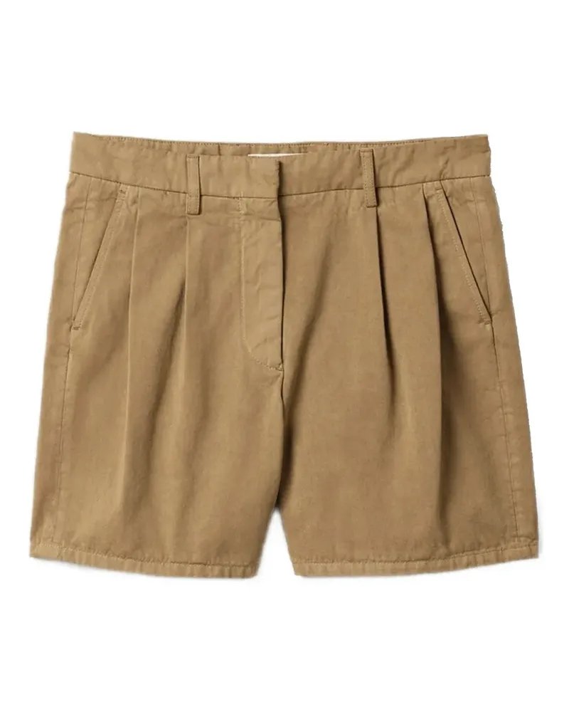 Miu Miu Shorts mit Logo - Braun Braun