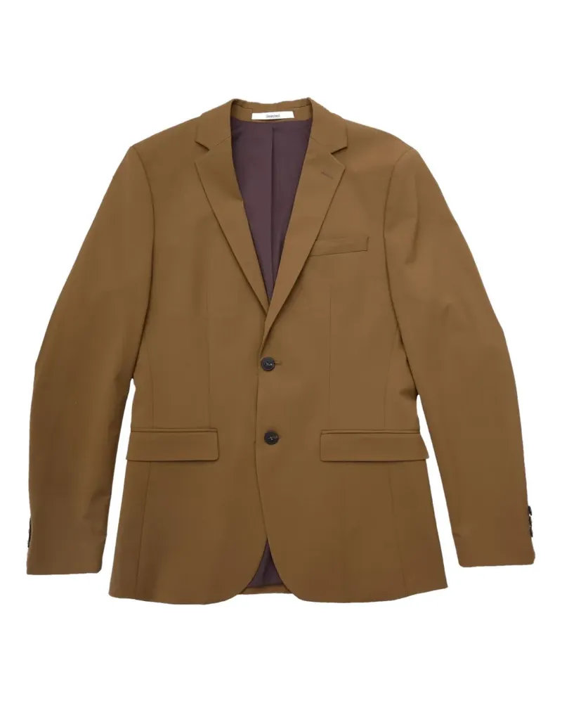 Selected flap-pocket blazer - Braun Braun