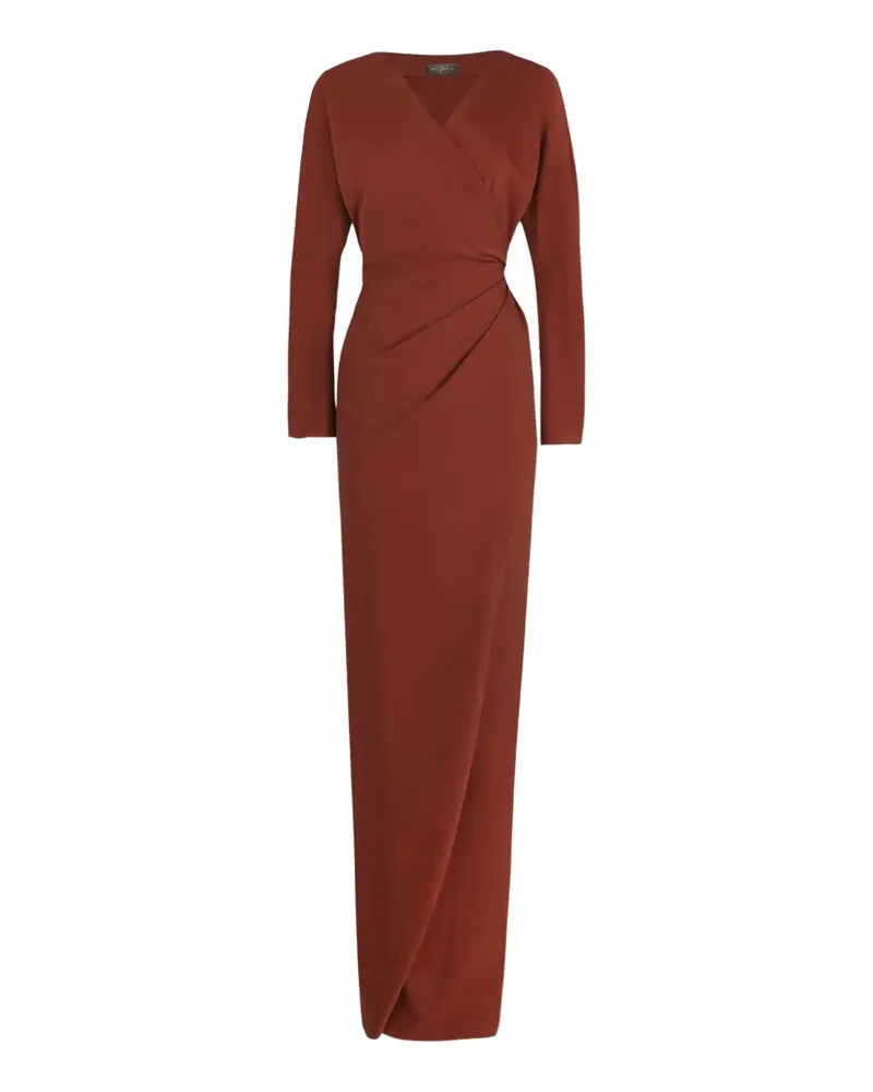 Cortana Gewickeltes Eteria Maxikleid - Braun Braun